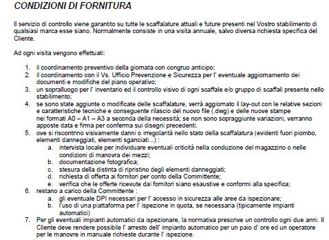CondizioniDiFornituraService